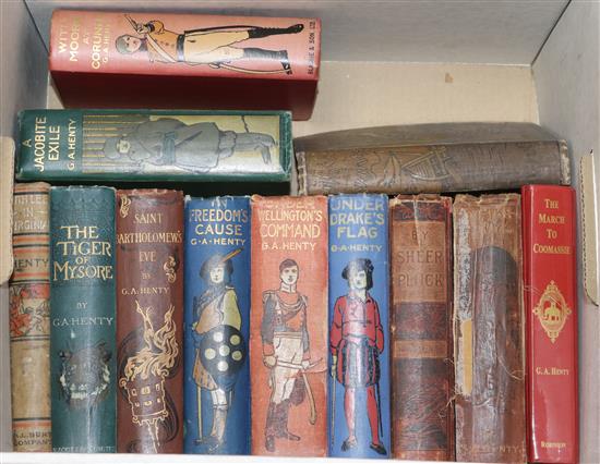 A collection of books by G.a. Henty